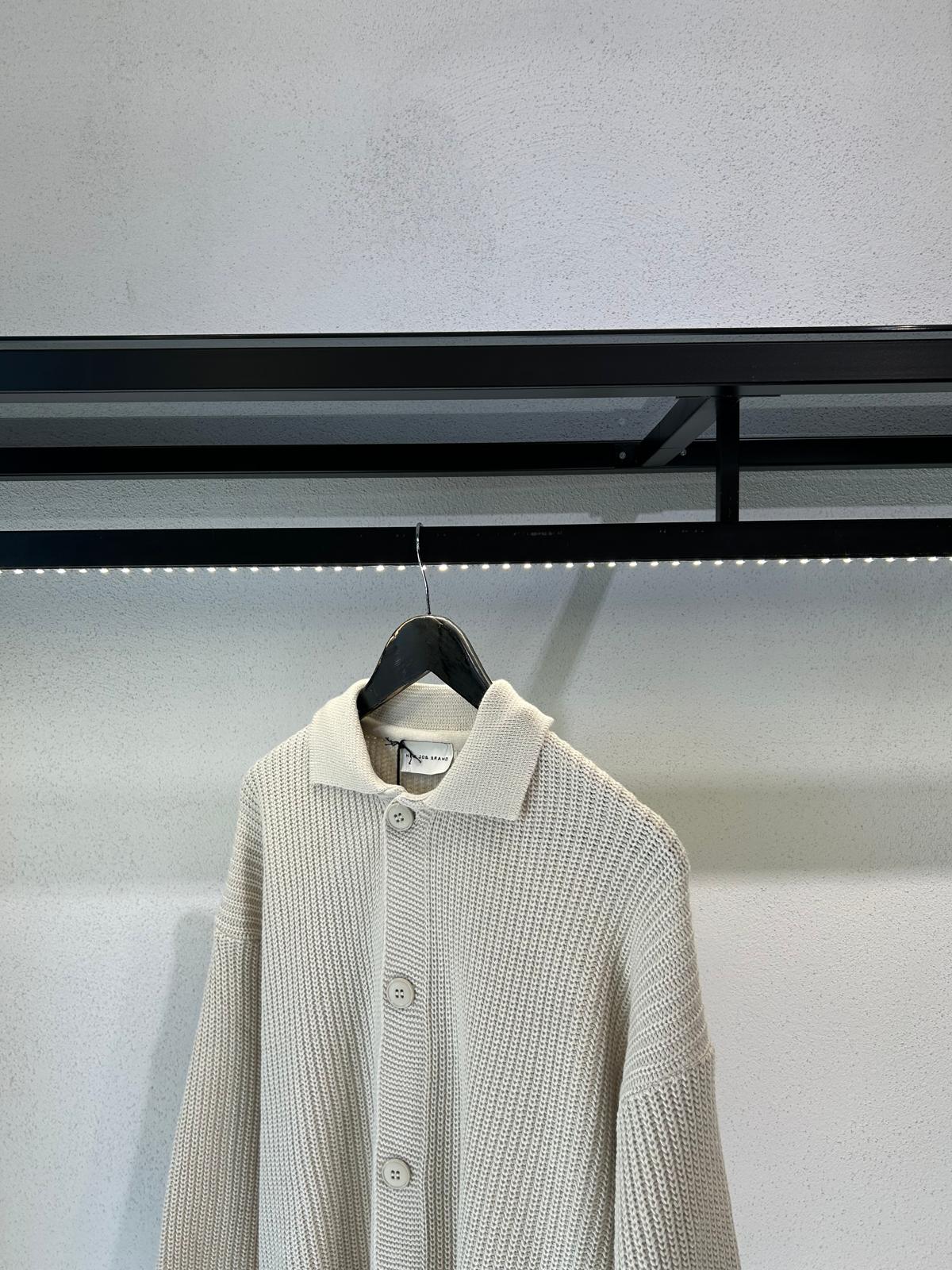 CARDIGAN CROPPED COLLO POLO - 1276