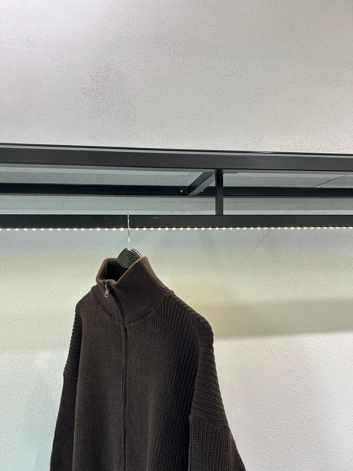 CARDIGAN FULL ZIP COLLO ALTO - 1552
