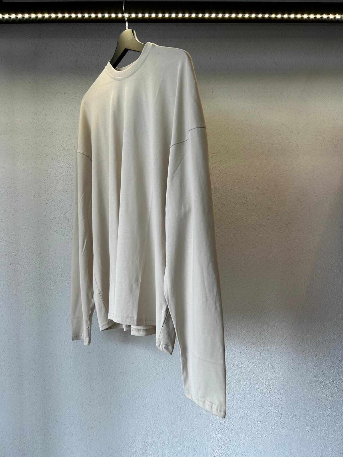 T SHIRT CROPPED OVERSIZE MANICA LUNGA - 1082