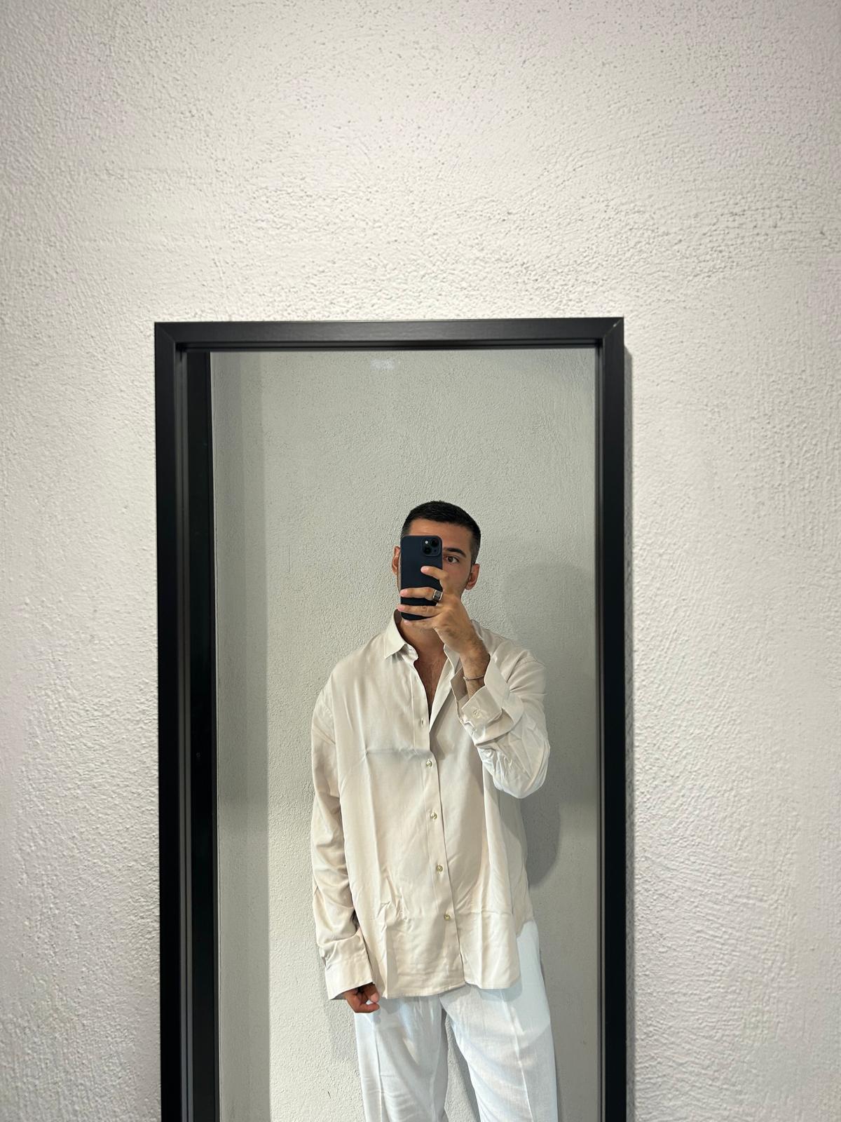 CAMICIA OVERSIZE 100% VISCOSA - 1639