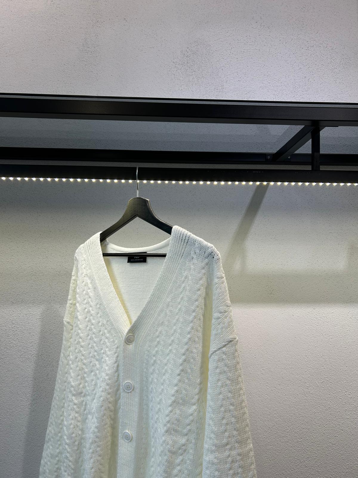 CARDIGAN CROPPED CON TRAMA - 1223