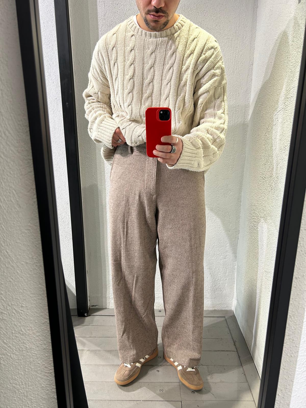 PANTALONE PATTERN IN LANETTA - 1577