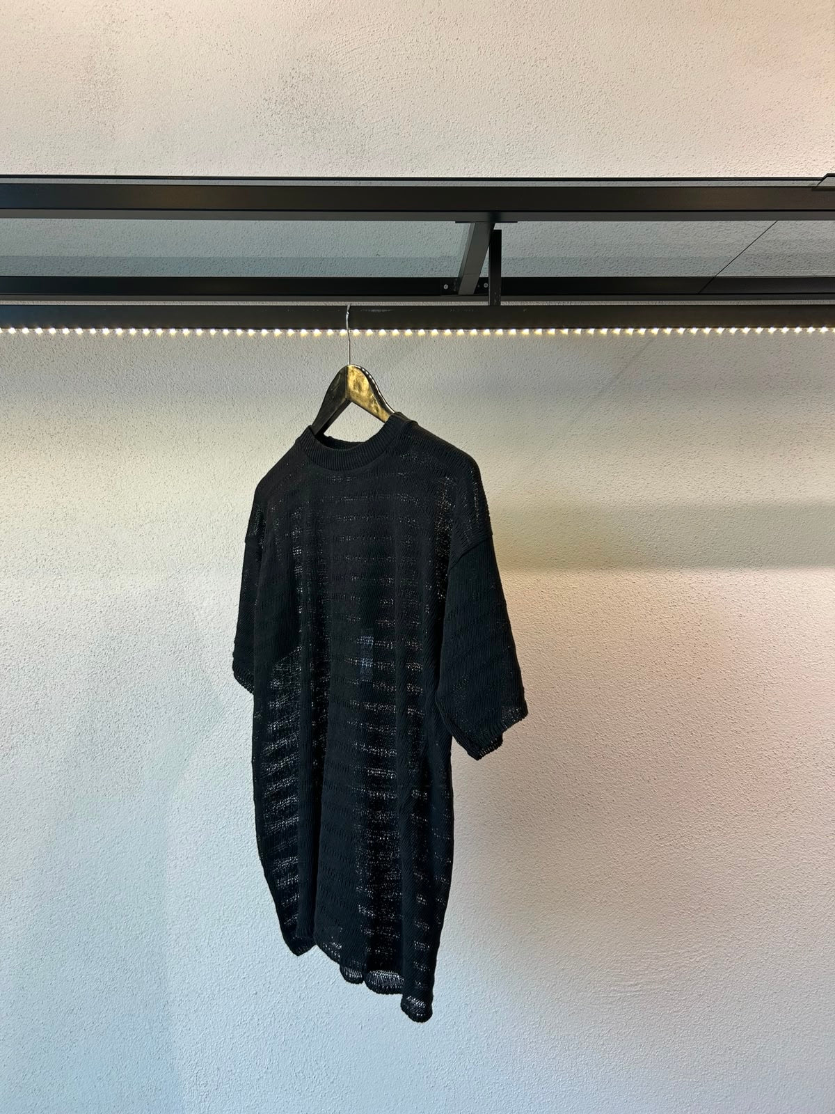 MAGLIA GIROCOLLO IN FILO TRAFORATA - 1711