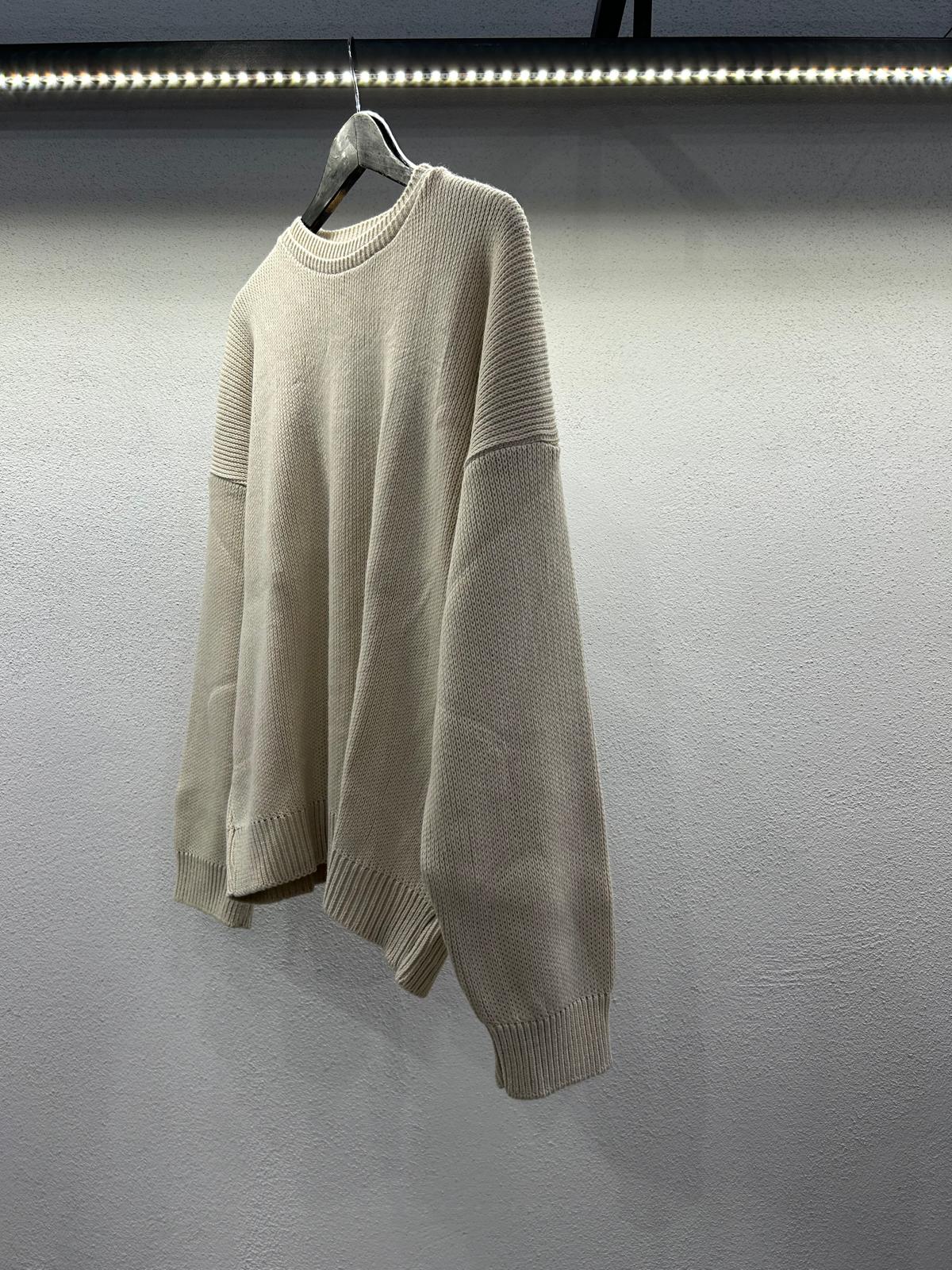 MAGLIONE OVERSIZE CON DOPPIO COLLO - 1255