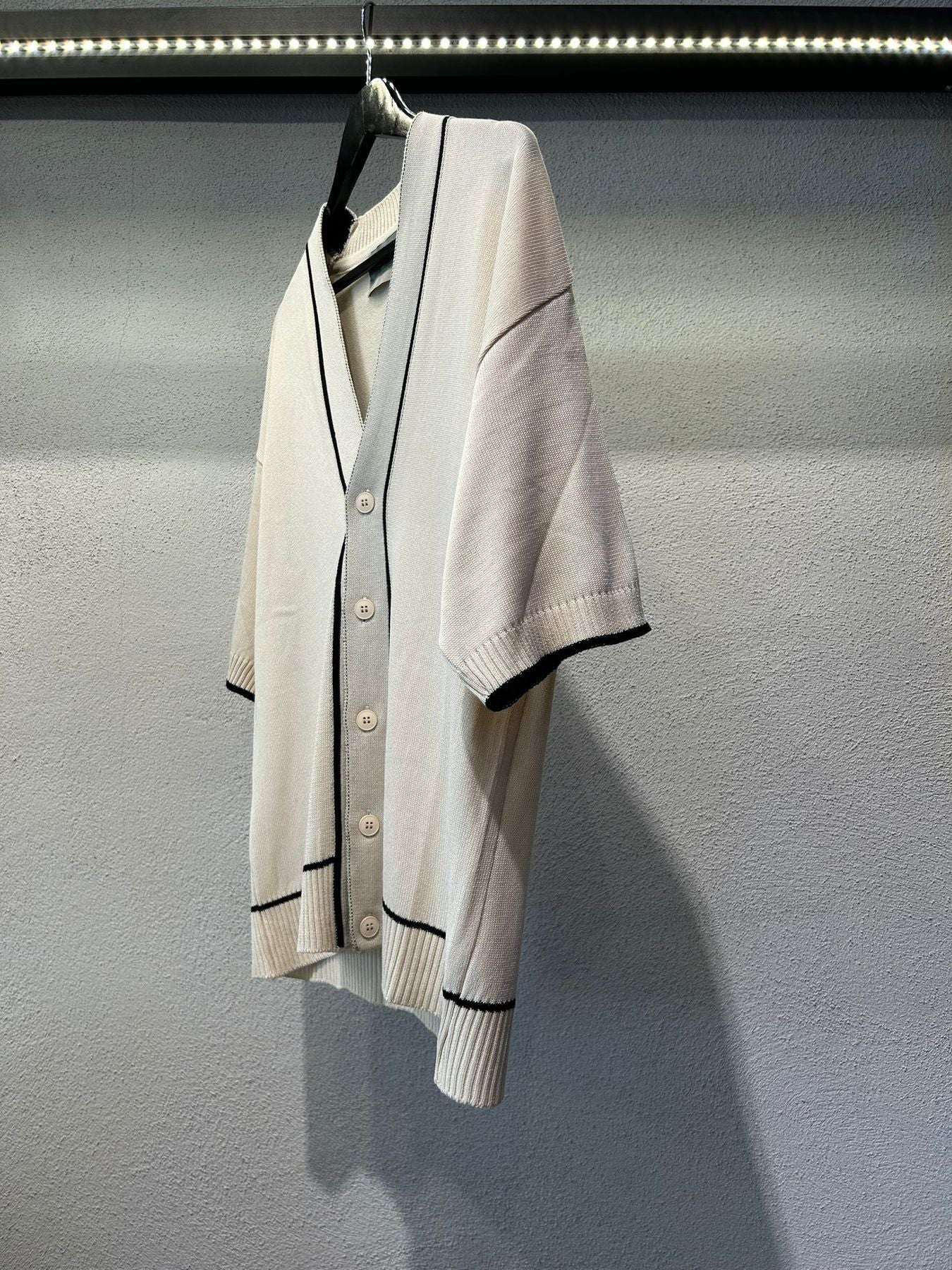 CARDIGAN IN FILO M/M CON PROFILI - 1042