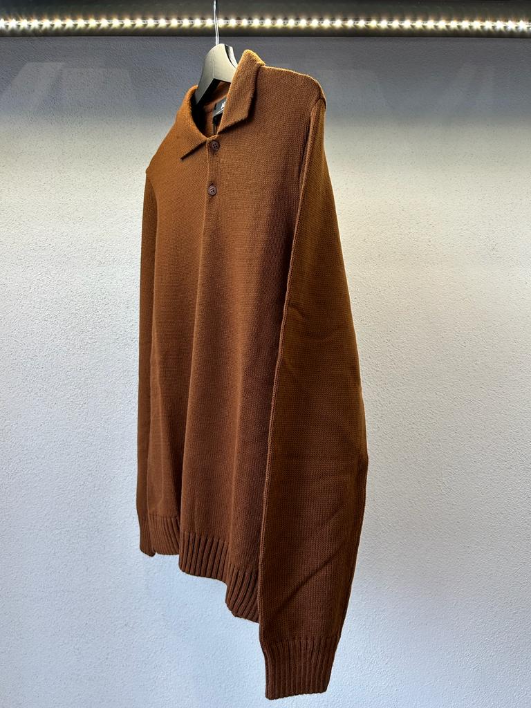 POLO BASIC MANICA LUNGA DUE BOTTONI