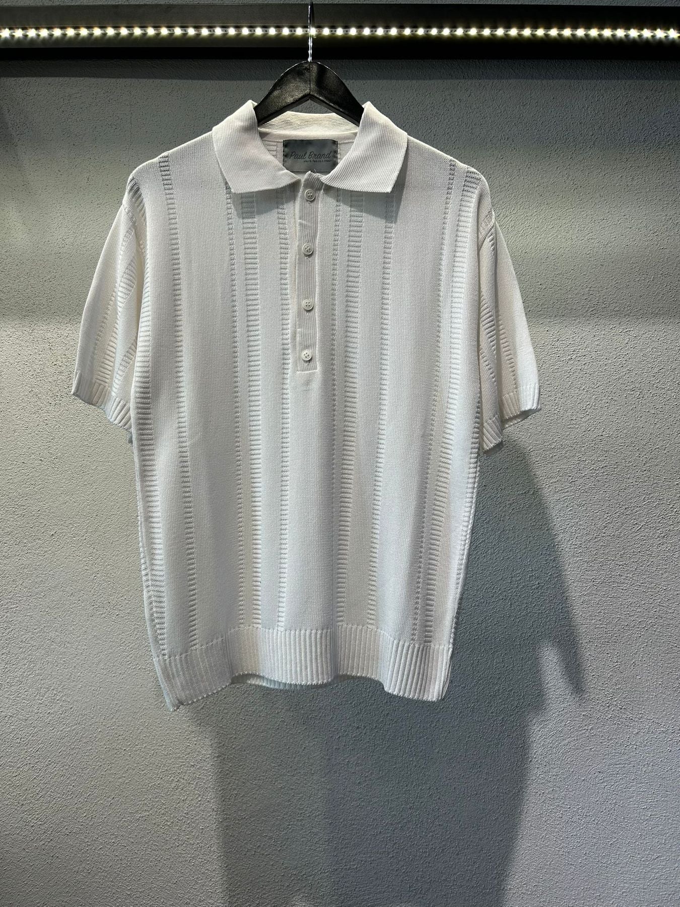 POLO IN FILO STRUTTURATA CON BOTTONI - 1041