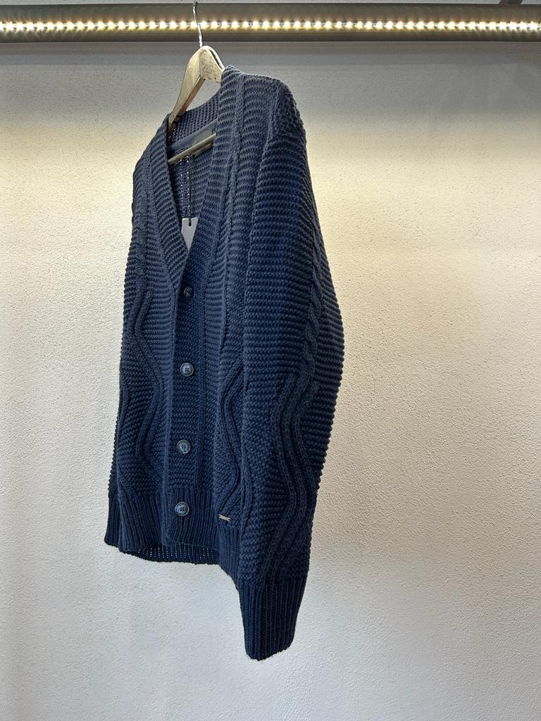 CARDIGAN COMODO CON TRAMA