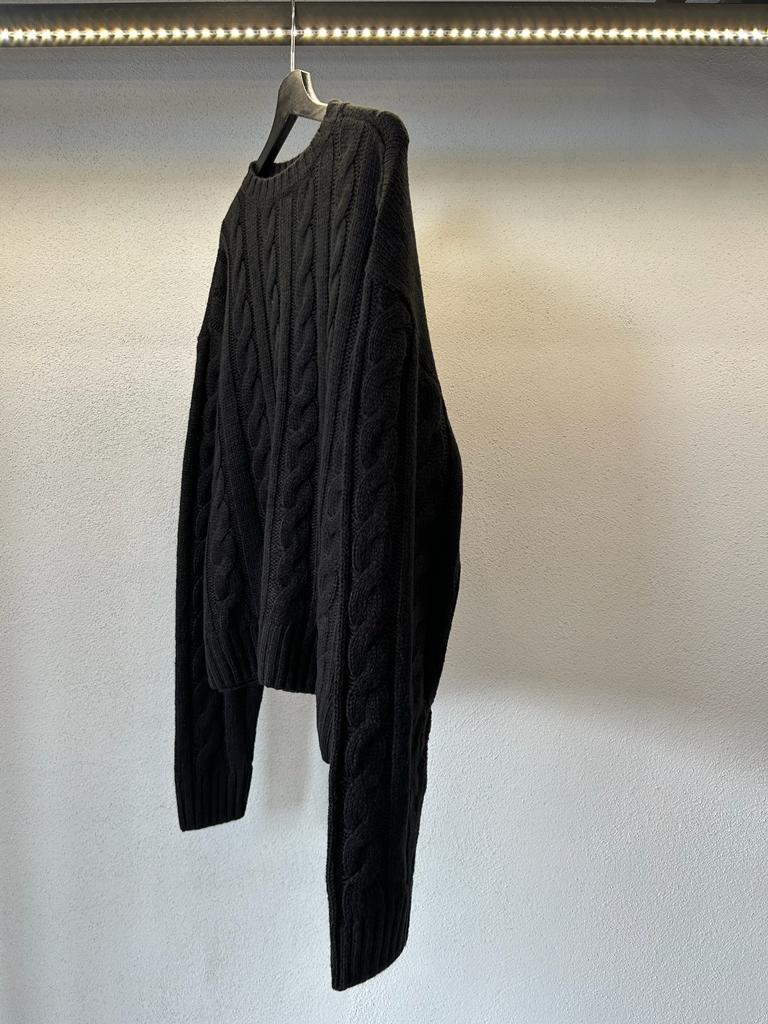 PULLOVER COMODO CROPPED CON TRECCE