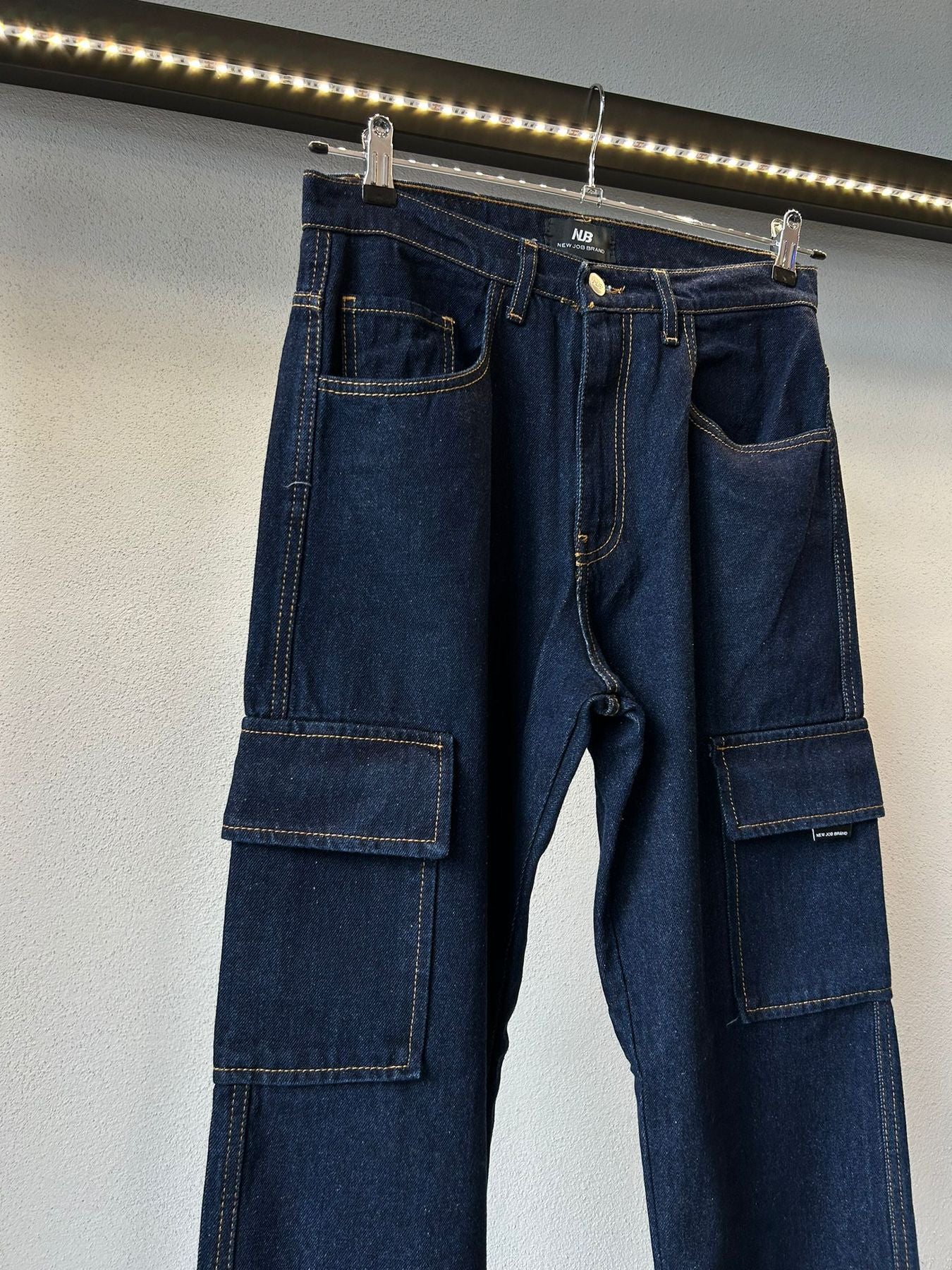 JEANS CARGO FONDO AMPIO - 1043