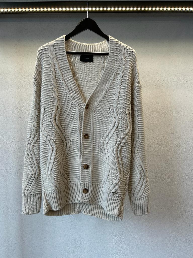 CARDIGAN COMODO CON TRAMA