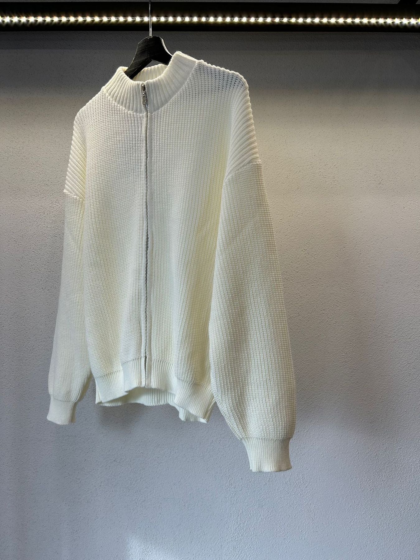 CARDIGAN MEZZOCOLLO CON ZIP