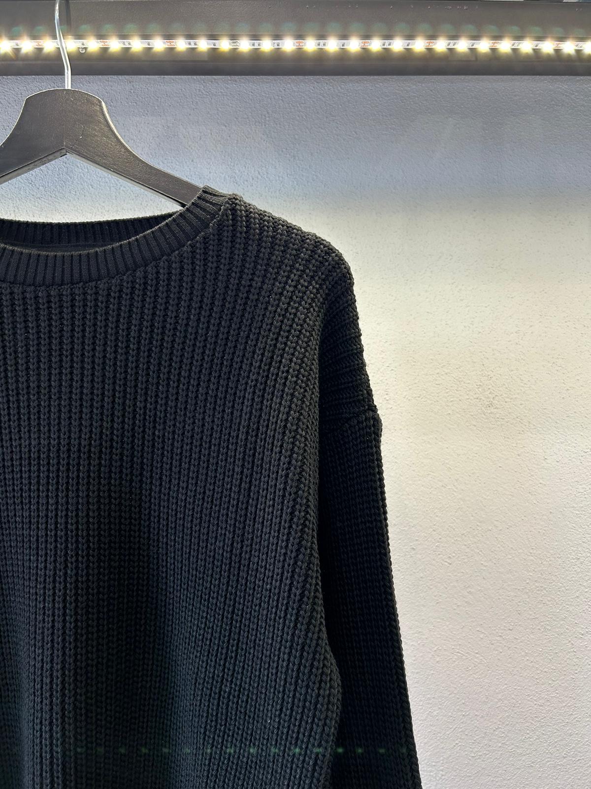 MAGLIONE GIROCOLLO IN LANA A COSTE