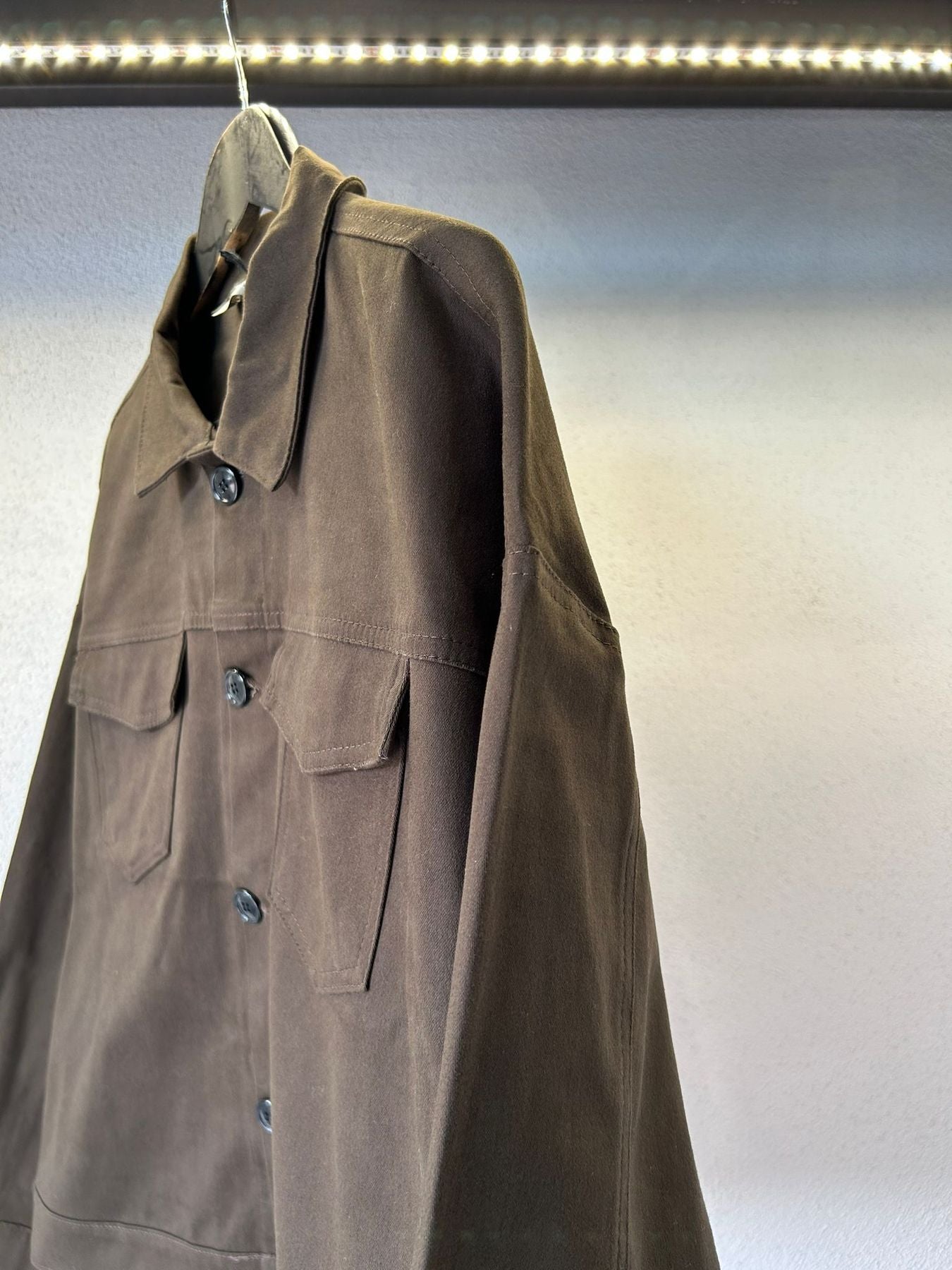 GIACCA CON TASCHE IN GABARDINE DA COMPLETO