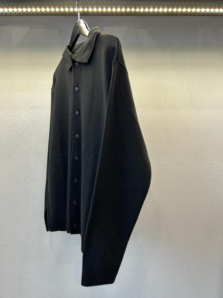 CARDIGAN COLLO POLLO IN LANA RASATA
