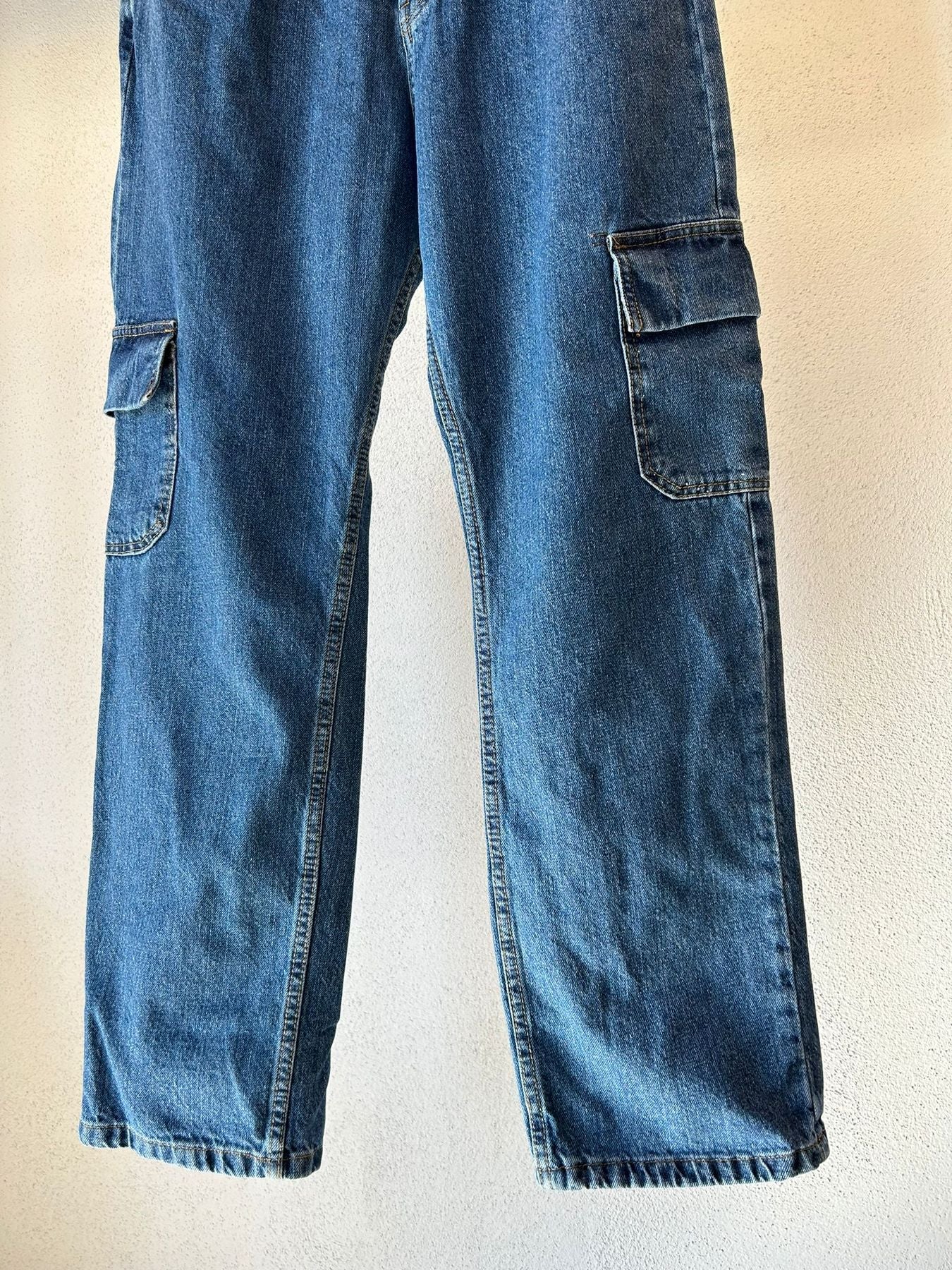 JEANS CARGO LAVAGGIO MEDIO FONDO COMODO