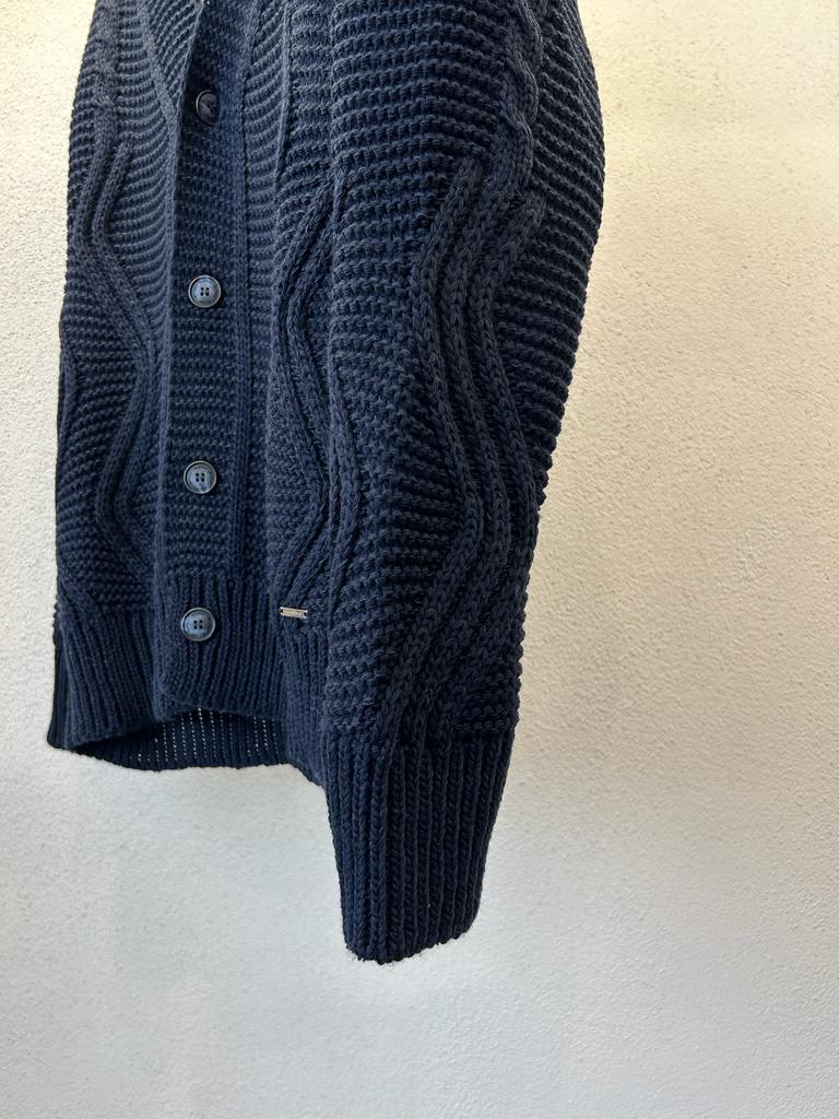 CARDIGAN COMODO CON TRAMA