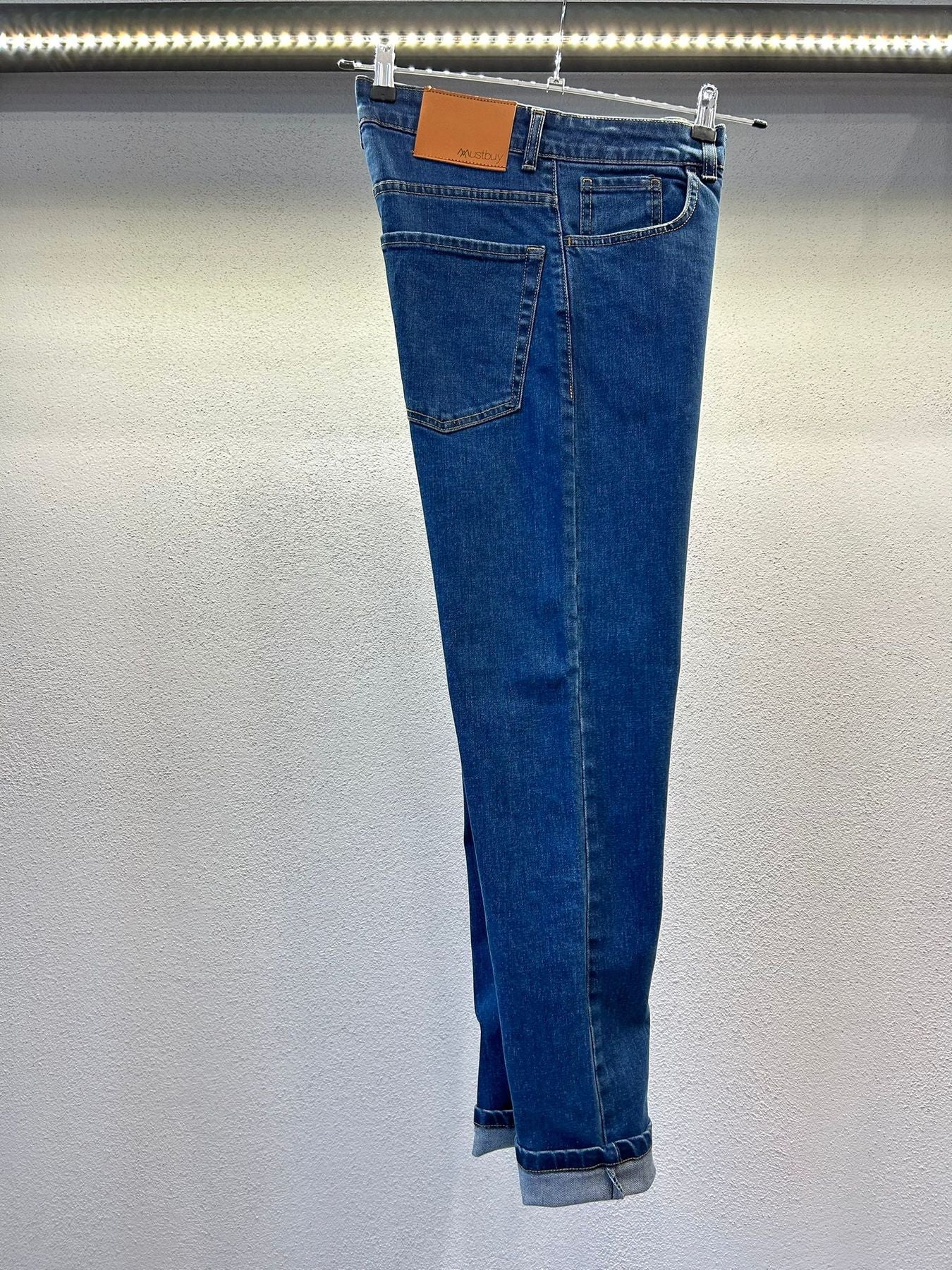 JEANS REGULAR LAVAGGIO MEDIO