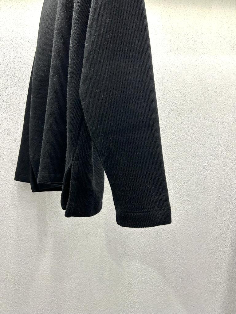MAGLIA COMODA IN FLANELLA CON SPACCHI