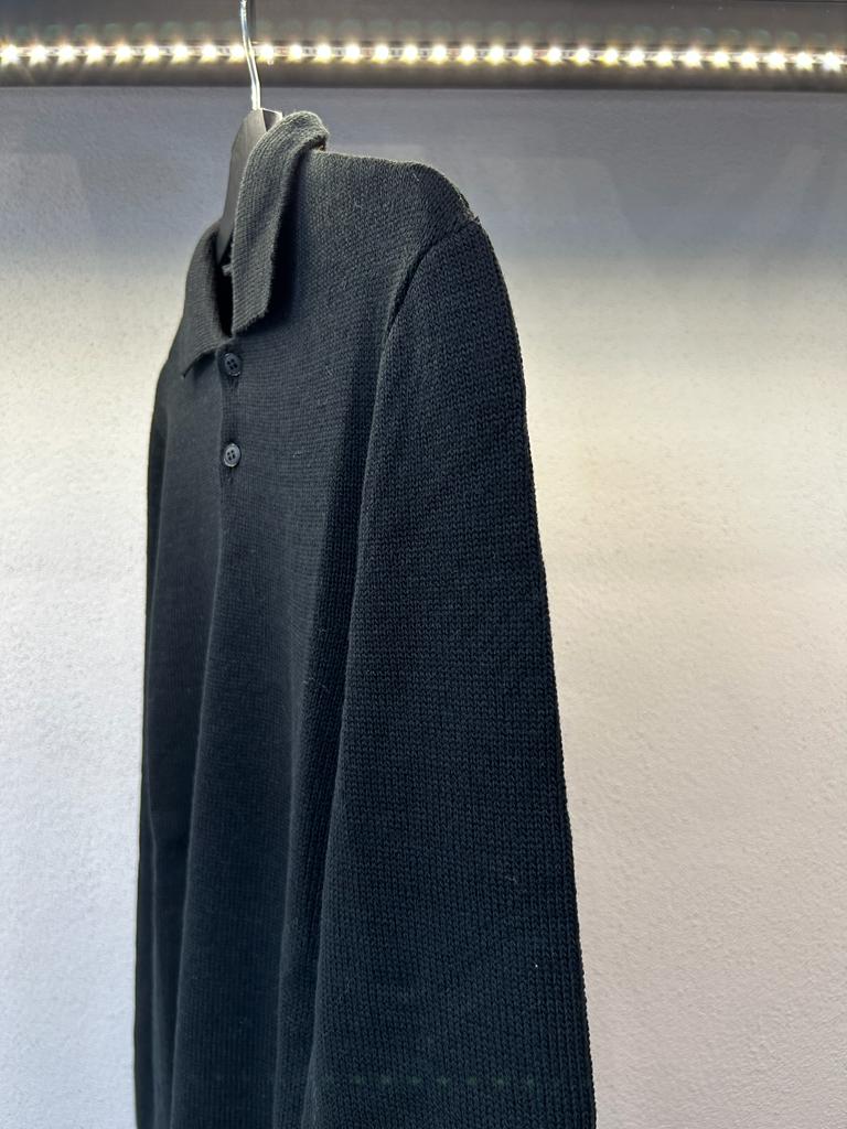 POLO BASIC MANICA LUNGA DUE BOTTONI