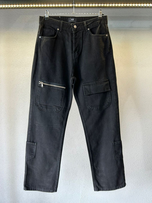 JEANS CARGO LOOSE FIT CON ZIP