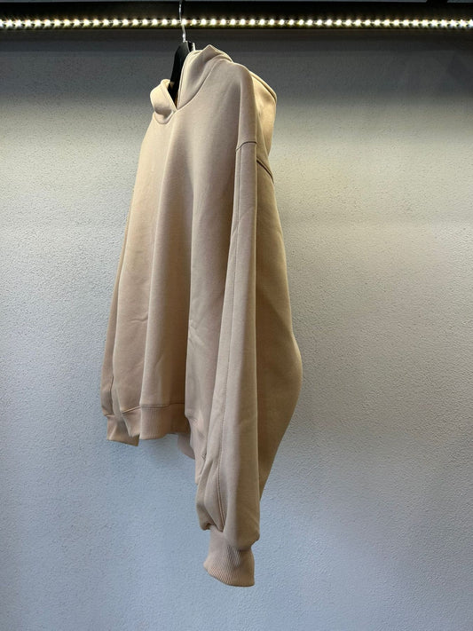 FELPA CROPPED OVERSIZE CON CAPPUCCIO