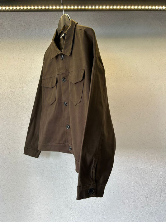 GIACCA CON TASCHE IN GABARDINE DA COMPLETO